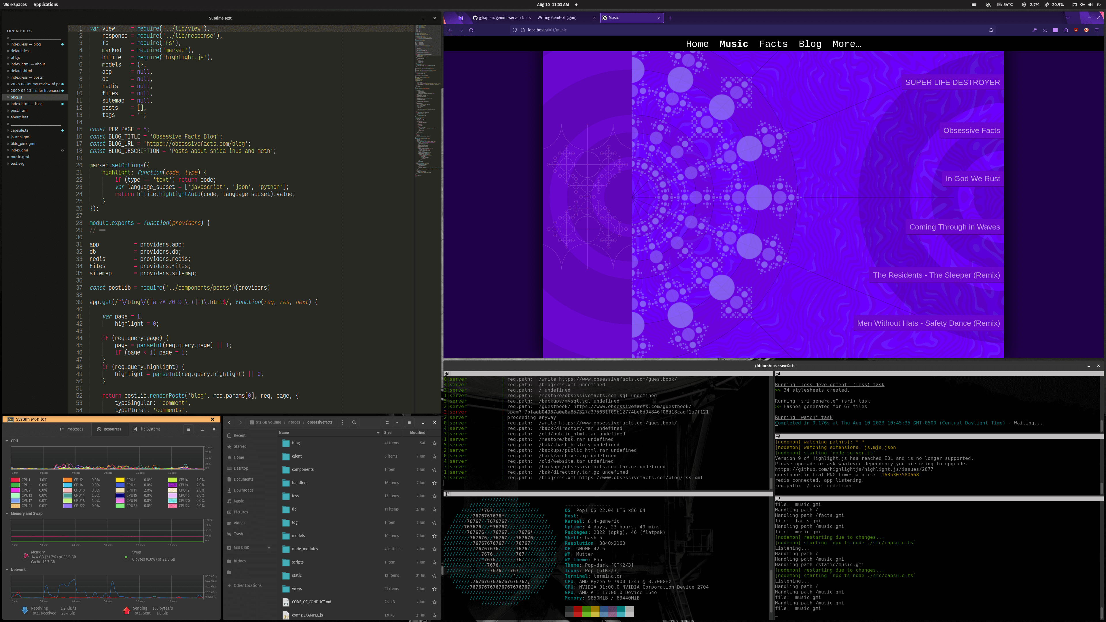 Pop!\_OS Tiling Window Manager